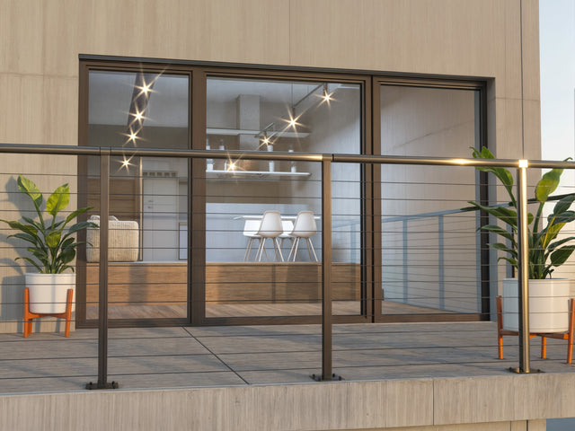 Stainless Steel Cable Railing Kit - 30 ft Length