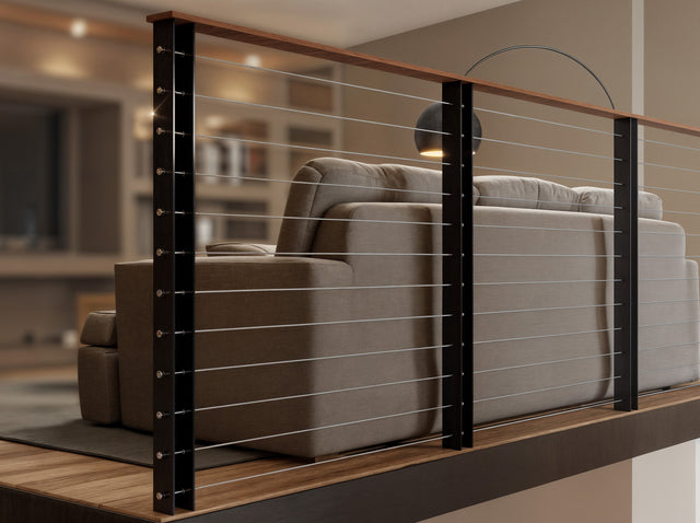 Stainless Steel Cable Railing Kit - 10 ft Length