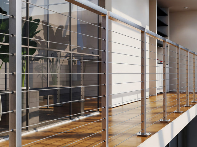 Stainless Steel Cable Railing Kit - 30 ft Length