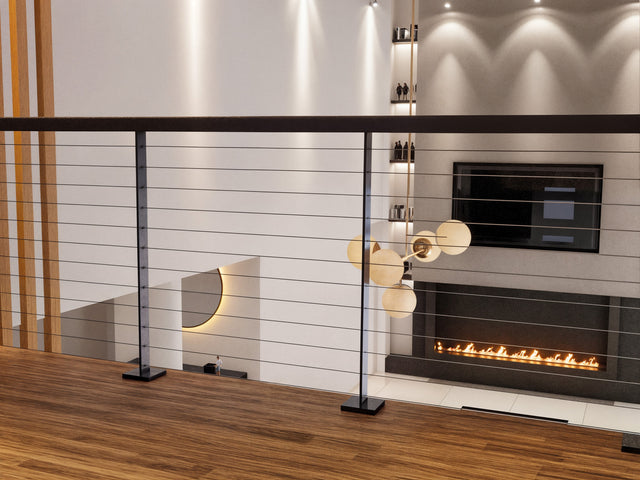 Stainless Steel Cable Railing Kit - 10 ft Length