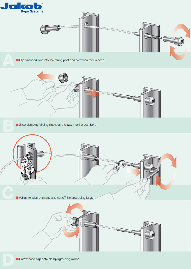 Stainless Steel Cable Railing Kit - 10 ft Length